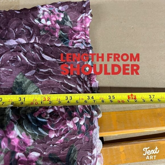 Bcx Juniors Sweetheart-Neck Fit & Flare Floral Dress Sz 13 Party Pink - Picture 9 of 9